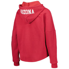Arizona Cardinals New Era Women's Foil Sleeve Pullover Hoodie - Cardinal discount