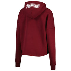 Washington Commanders New Era Women's Foil Sleeve Pullover Hoodie - Burgundy online