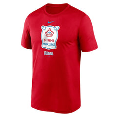 Miami Marlins City Connect Logo T-Shirt - Red | Nike