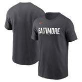 Baltimore Orioles City Connect Wordmark T-Shirt - Black | Nike