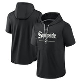 Chicago White Sox City Connect Short Sleeve Pullover Hoodie - Black | Nike
