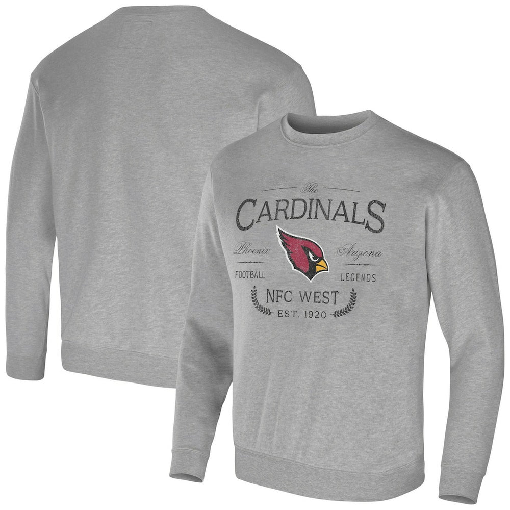 Arizona Cardinals NFL x Darius Rucker Collection Pullover Sweatshirt - Heather Gray cheap