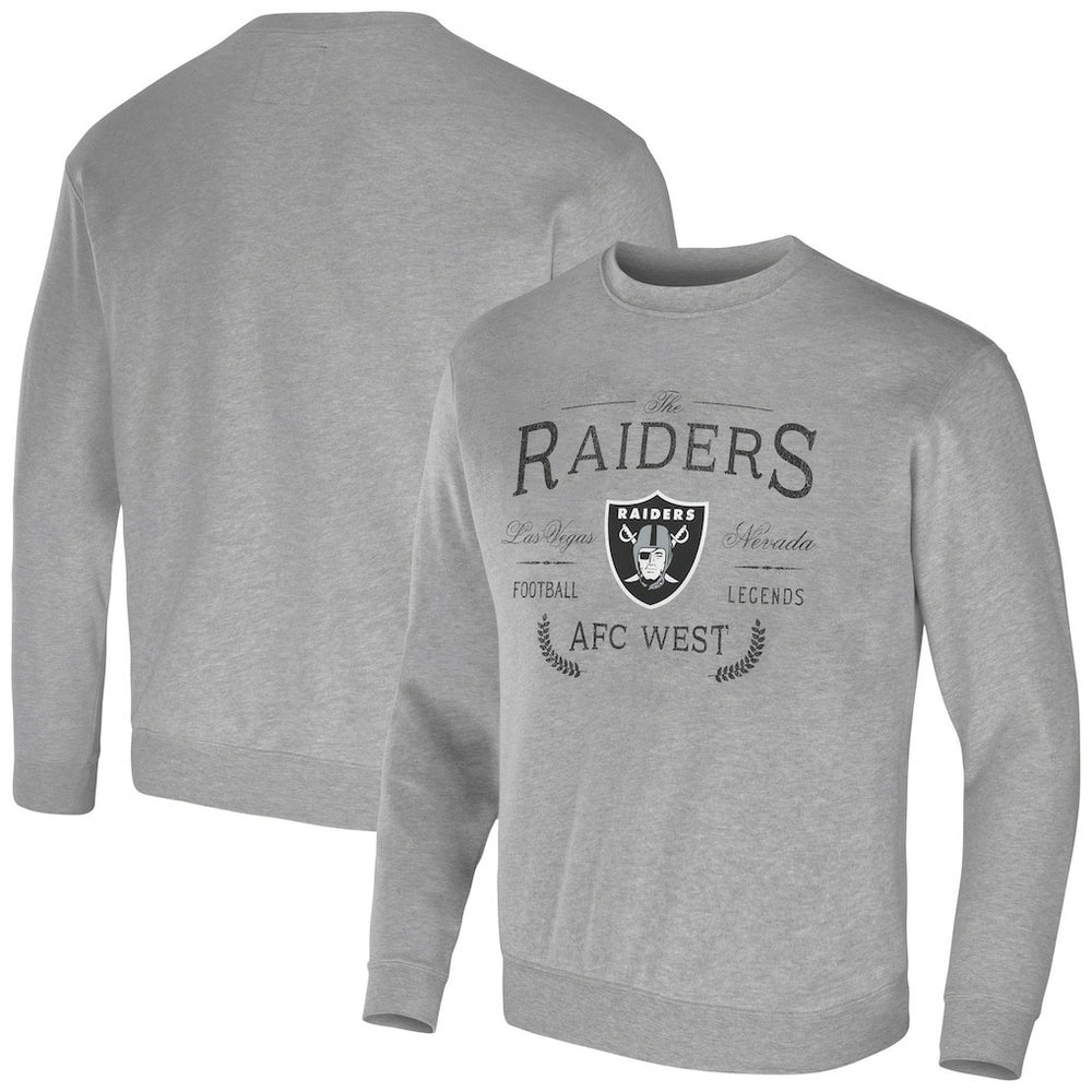 Las Vegas Raiders NFL x Darius Rucker Collection Pullover Sweatshirt - Heather Gray sale