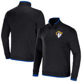 Los Angeles Rams NFL x Darius Rucker Collection Logo Quarter-Zip Top - Black online
