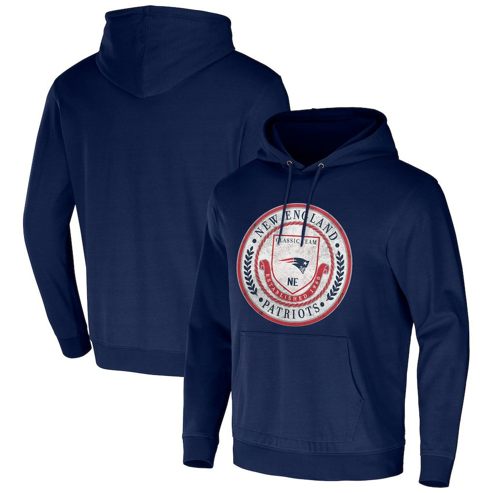 New England Patriots NFL x Darius Rucker Collection Washed Pullover Hoodie - Navy outlet