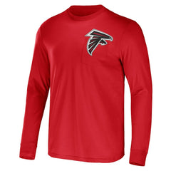 Atlanta Falcons NFL x Darius Rucker Collection Team Long Sleeve Pocket T-Shirt - Red on sale