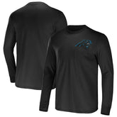 Carolina Panthers NFL x Darius Rucker Collection Team Long Sleeve Pocket T-Shirt - Black discount