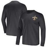 New Orleans Saints NFL x Darius Rucker Collection Team Long Sleeve Pocket T-Shirt - Black cheap