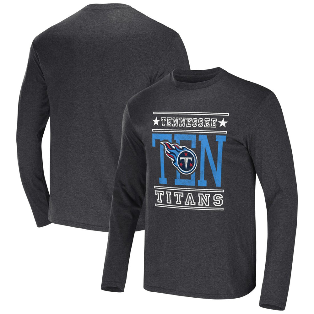 Tennessee Titans NFL x Darius Rucker Collection Long Sleeve T-Shirt - Heathered Charcoal for sale