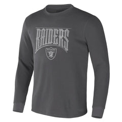 Las Vegas Raiders NFL x Darius Rucker Collection Long Sleeve Thermal T-Shirt - Charcoal online