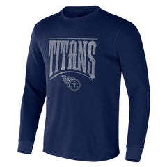Tennessee Titans NFL x Darius Rucker Collection Long Sleeve Thermal T-Shirt - Navy for sale