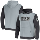Las Vegas Raiders NFL x Darius Rucker Collection Colorblock Pullover Hoodie - Gray/Charcoal online
