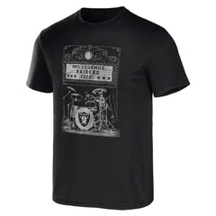 Las Vegas Raiders NFL x Darius Rucker Collection Band T-Shirt - Black discount