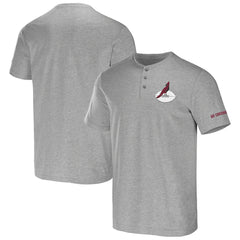 Arizona Cardinals NFL x Darius Rucker Collection Henley T-Shirt - Heather Gray on sale