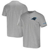 Carolina Panthers NFL x Darius Rucker Collection Henley T-Shirt - Heather Gray online