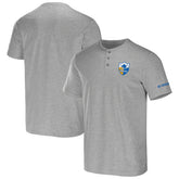 Los Angeles Chargers NFL x Darius Rucker Collection Henley T-Shirt - Heather Gray online