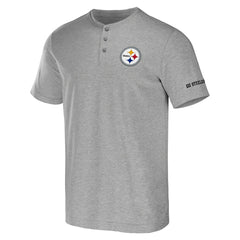 Pittsburgh Steelers NFL x Darius Rucker Collection Henley T-Shirt - Heather Gray outlet
