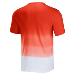 Cleveland Browns NFL x Darius Rucker Collection Dip Dye Pocket T-Shirt - Orange/White discount