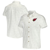 Arizona Cardinals NFL x Darius Rucker Collection Woven Button-Up T-Shirt - White discount