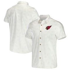 Arizona Cardinals NFL x Darius Rucker Collection Woven Button-Up T-Shirt - White discount
