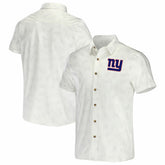 New York Giants NFL x Darius Rucker Collection Woven Button-Up T-Shirt - White on sale