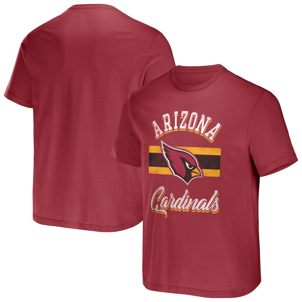 Arizona Cardinals NFL x Darius Rucker Collection Stripe T-Shirt - Cardinal discount