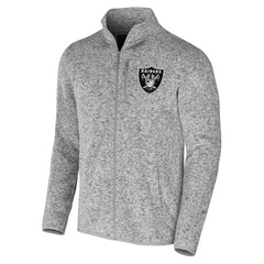 Las Vegas Raiders NFL x Darius Rucker Collection Fleece Full-Zip Jacket - Heather Gray for sale