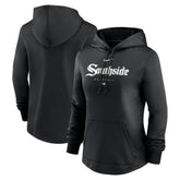 Chicago White Sox Women's City Connect Pregame Performance Pullover Hoodie - Black | Nike