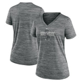 Chicago White Sox Women's City Connect Velocity Practice Performance V-Neck T-Shirt - Gray | Nike