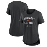 Baltimore Orioles Women's City Connect Tri-Blend T-Shirt - Black | Nike