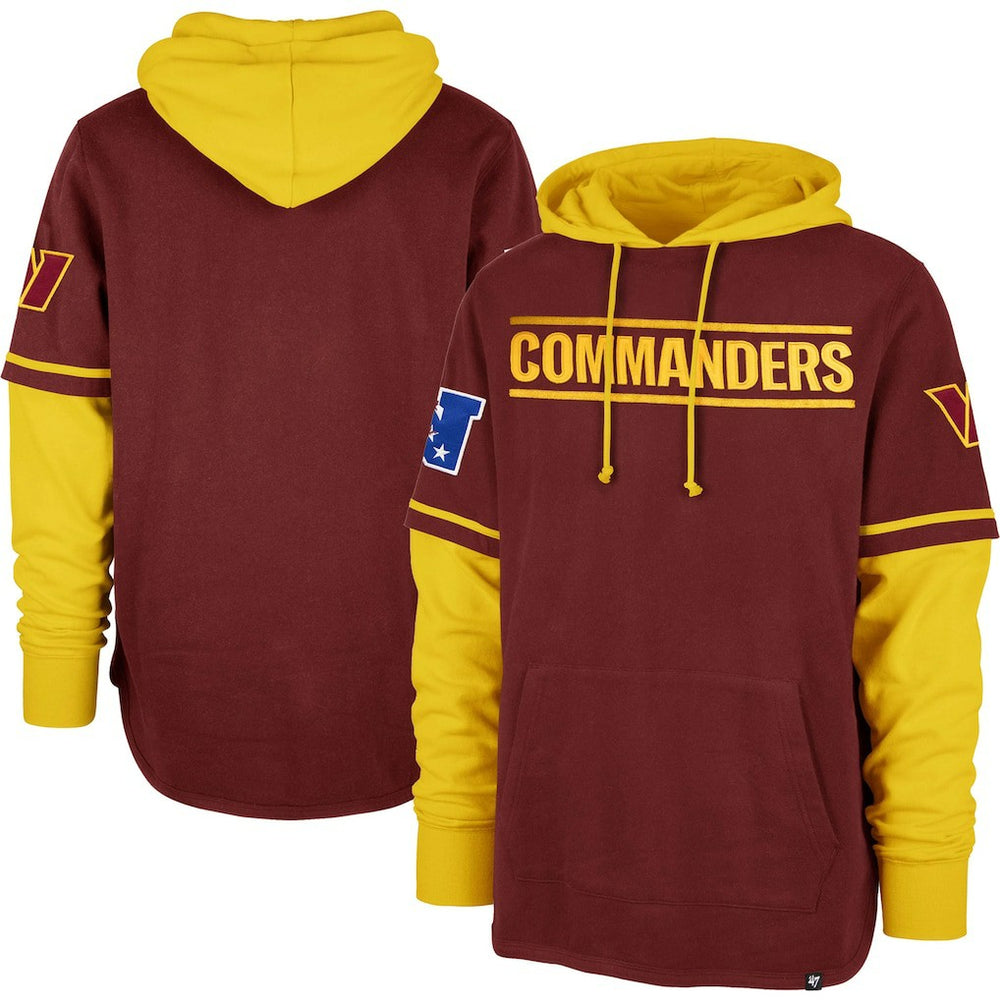 Washington Commanders '47 Shortstop Pullover Hoodie - Burgundy online