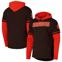 Cleveland Browns '47 Shortstop Pullover Hoodie - Brown outlet