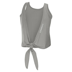 Dallas Cowboys WEAR by Erin Andrews Women's Open Back Twist Tie Tank Top - Gray sale