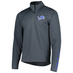 Detroit Lions MSX by Michael Strahan Half-Zip Pullover - Charcoal sale