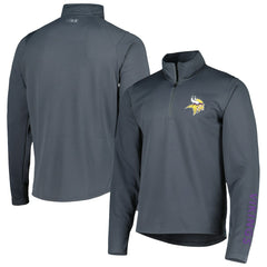 Minnesota Vikings MSX by Michael Strahan Half-Zip Pullover - Charcoal discount