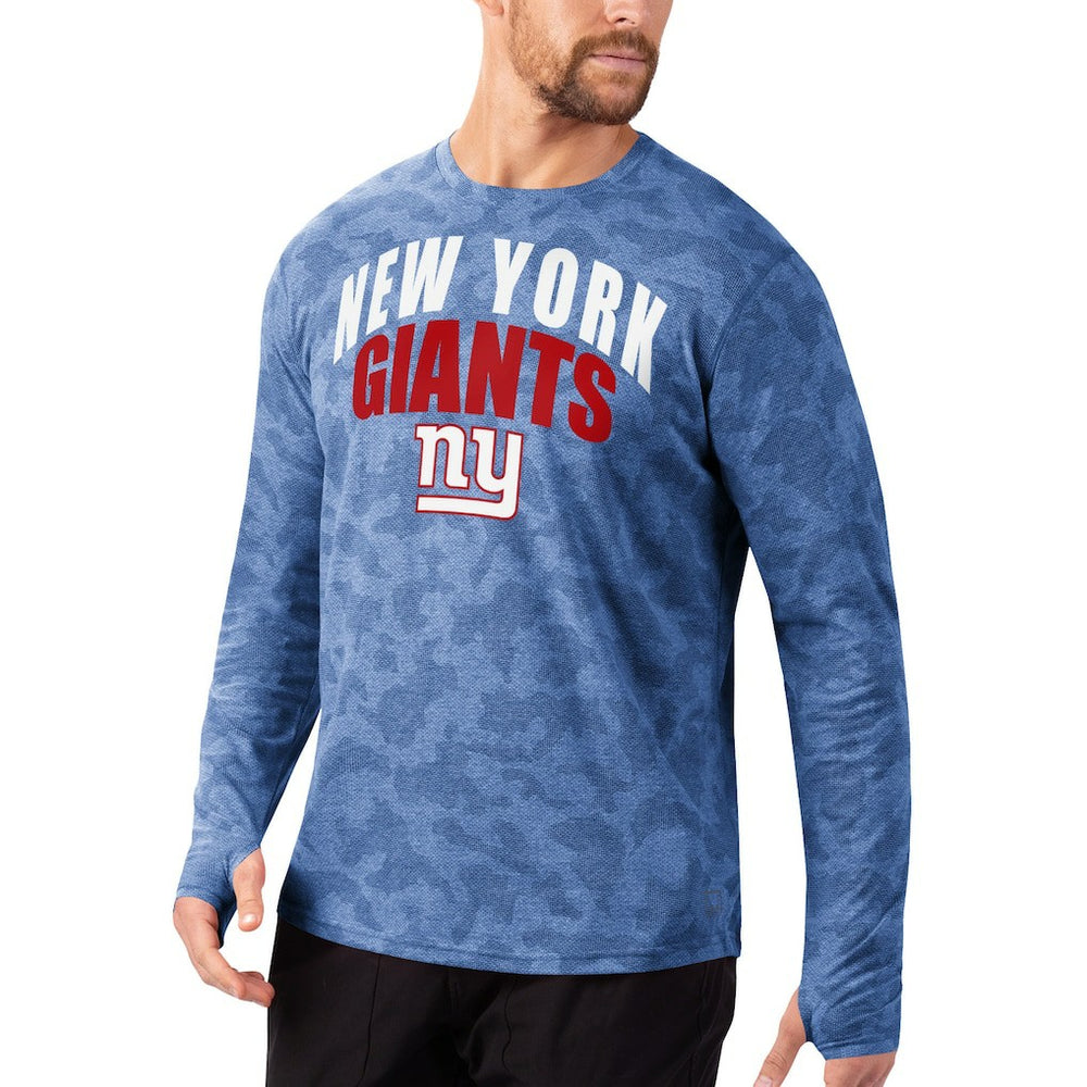 New York Giants MSX by Michael Strahan Performance Camo Long Sleeve T-Shirt - Royal sale