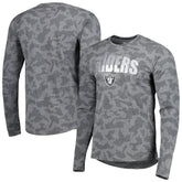 Las Vegas Raiders MSX by Michael Strahan Performance Camo Long Sleeve T-Shirt - Black cheap
