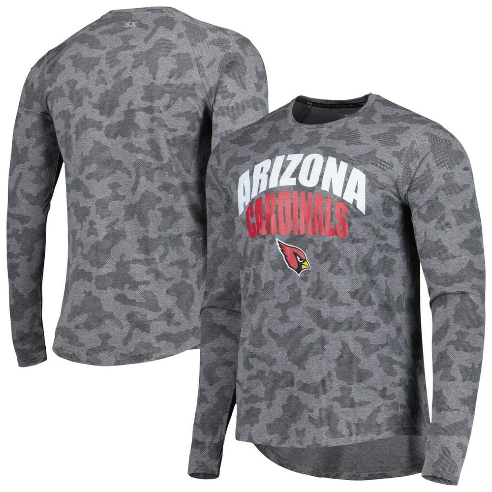 Arizona Cardinals MSX by Michael Strahan Performance Camo Long Sleeve T-Shirt - Gray discount