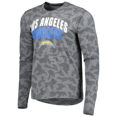 Los Angeles Chargers MSX by Michael Strahan Performance Camo Long Sleeve T-Shirt - Black for sale