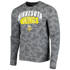 Minnesota Vikings MSX by Michael Strahan Performance Camo Long Sleeve T-Shirt - Black outlet