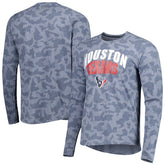 Houston Texans MSX by Michael Strahan Performance Camo Long Sleeve T-Shirt - Navy online