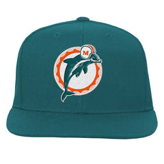 Miami Dolphins Youth Gridiron Classics Ground Snapback Hat - Aqua cheap