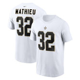 Tyrann Mathieu New Orleans Saints Player Name & Number T-Shirt - White | Nike online