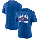Anaheim Ducks Badge of Honor Tri-Blend T-Shirt Royal