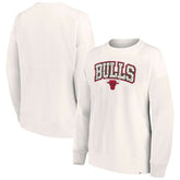 Chicago Bulls Women's Tonal Leopard Pullover Sweatshirt - White | Fanatics for sale