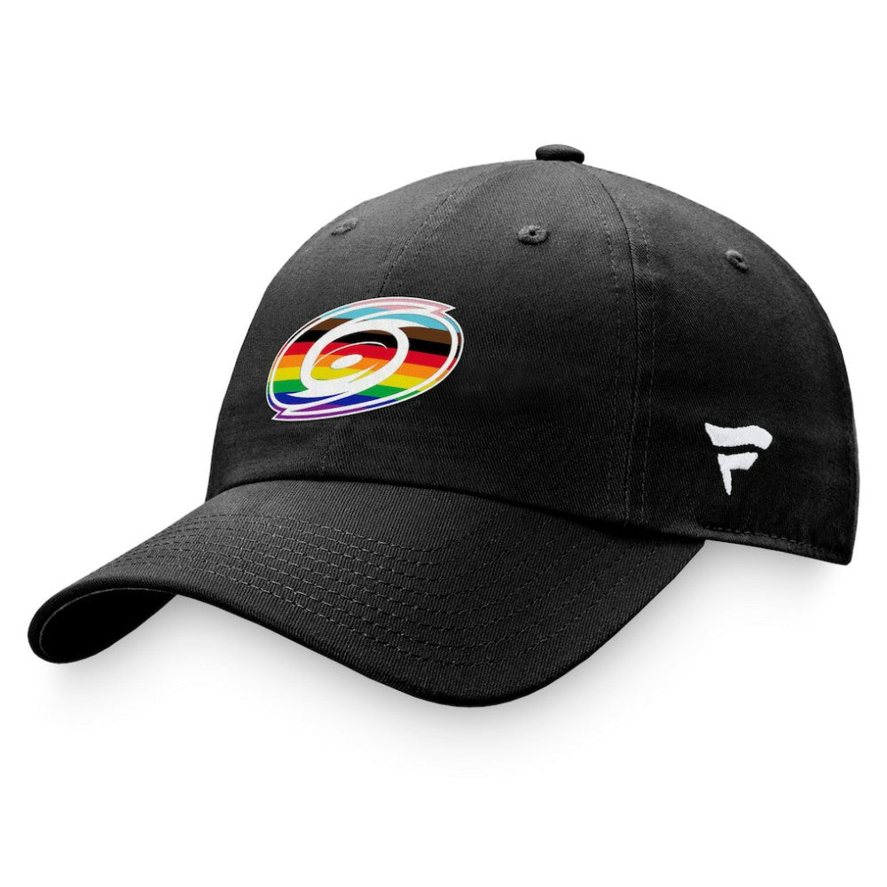 Carolina Hurricanes Fanatics Team Logo Pride Adjustable Hat Black