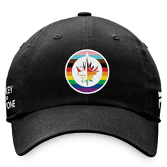 Winnipeg Jets Fanatics Team Logo Pride Adjustable Hat Black