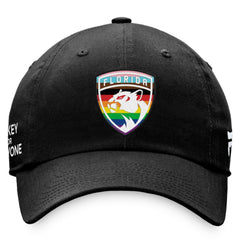 Florida Panthers Fanatics Team Logo Pride Adjustable Hat Black