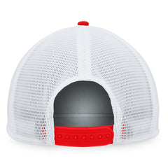 Los Angeles Angels Majestic Foam Trucker Snapback Hat - Red/White
