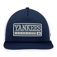 New York Yankees Majestic Foam Trucker Snapback Hat - Navy/White